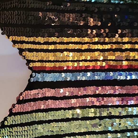 INC Women's Multi Color Stripe Sequined Glam Adjustable Strap Top XXL NWT - Picture 11 of 11